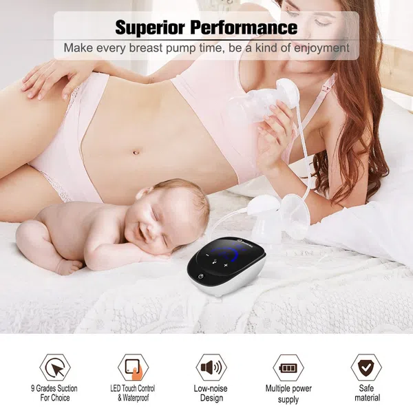 BelleMa Plethora Double Electric Breast Pump with Tote Bag and Cooler Pack (Bundle Pack)