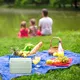 Bento Box, 3-In-1 Meal Prep Container, 900ML Janpanese Lunch Box with Compartment, Wheat Straw, Leak-proof, with Spoon & Fork, BPA-free, Green