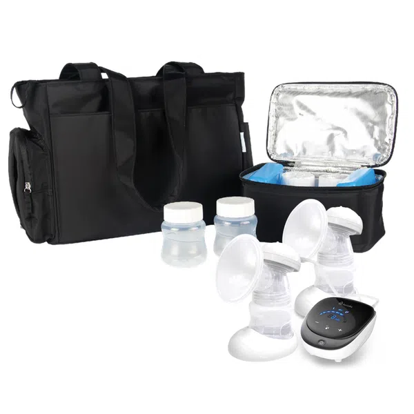 BelleMa Plethora Double Electric Breast Pump with Tote Bag and Cooler Pack (Bundle Pack)
